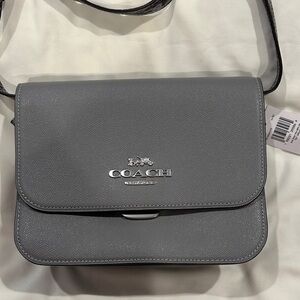 Coach Silver Gray Crossbody Bag